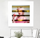 Leonardo's Gioconda + Marylin Monroe by Luigi Tarini on GIANT ART - white photo manipulation