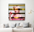 Leonardo's Gioconda + Marylin Monroe by Luigi Tarini on GIANT ART - white photo manipulation