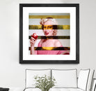 Leonardo's Gioconda + Marylin Monroe by Luigi Tarini on GIANT ART - white photo manipulation