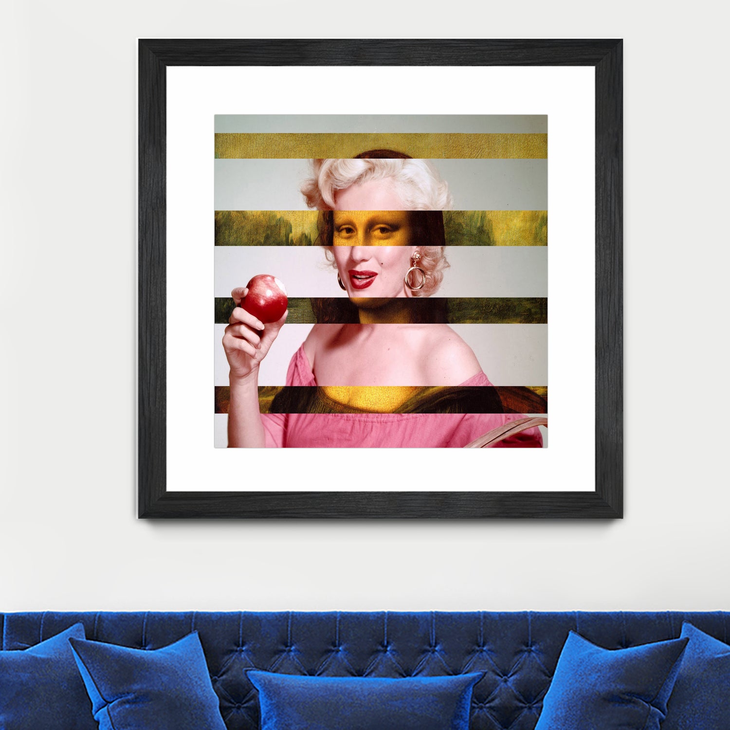 Leonardo's Gioconda + Marylin Monroe by Luigi Tarini on GIANT ART - white photo manipulation