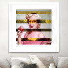 Leonardo's Gioconda + Marylin Monroe by Luigi Tarini on GIANT ART - white photo manipulation