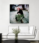 Marilyn Monroe Portrait #2 by Gabriel T Toro on GIANT ART - green mixed media