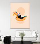 Chillin, Unicorn Panda by 38 Sunsets on GIANT ART - black character design