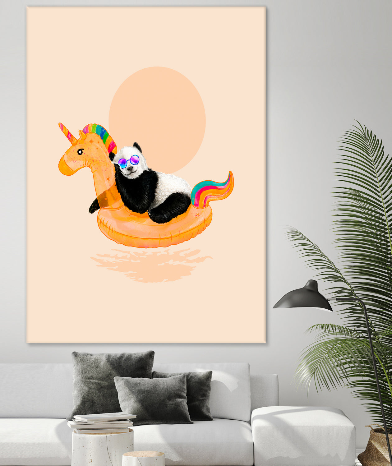 Chillin, Unicorn Panda by 38 Sunsets on GIANT ART - black character design