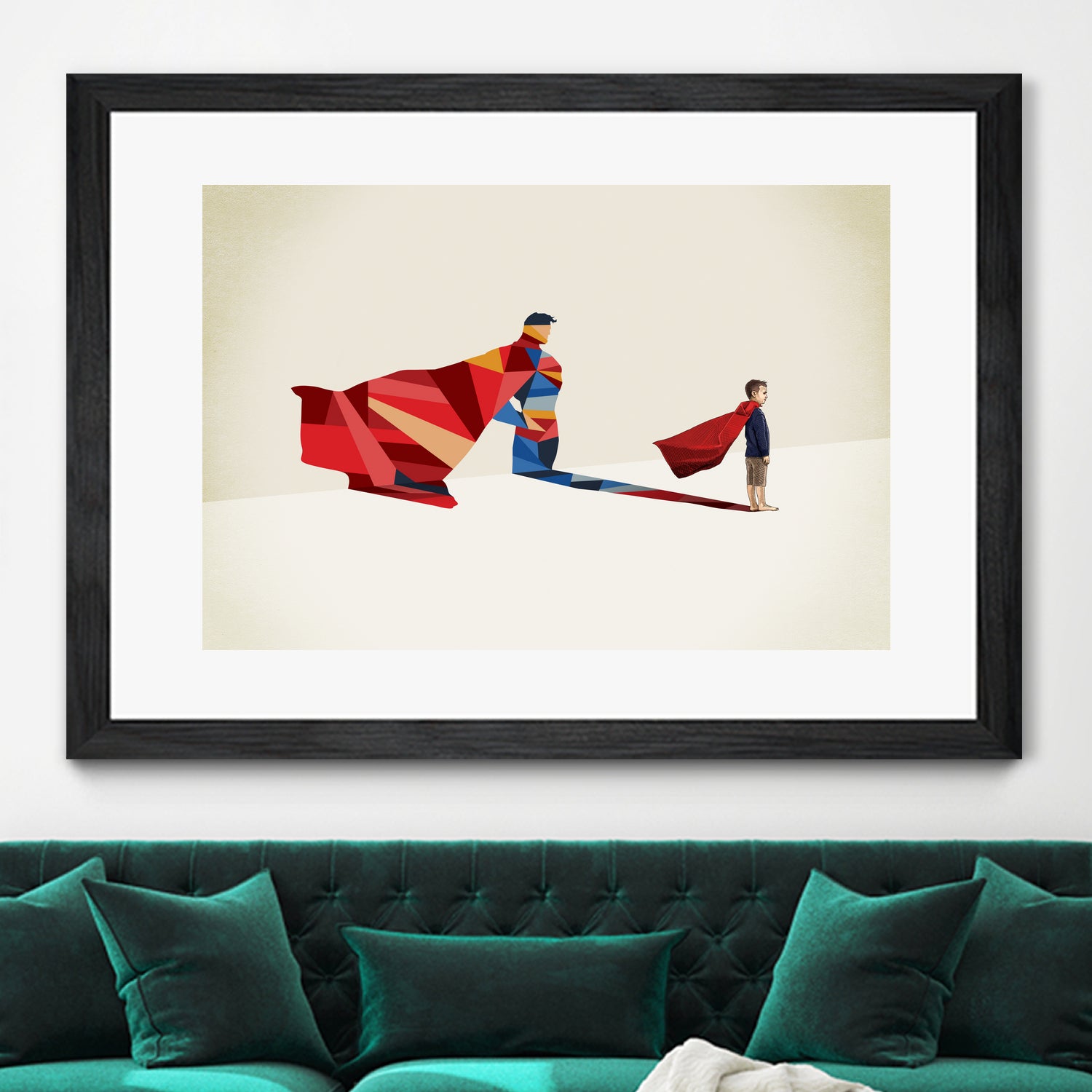 Walking Shadow, Hero by Jason Ratliff on GIANT ART - red photo illustration