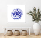 Ballpoint Blue Rose by Ronny Petrus Johannes Kools on GIANT ART - blue mixed media