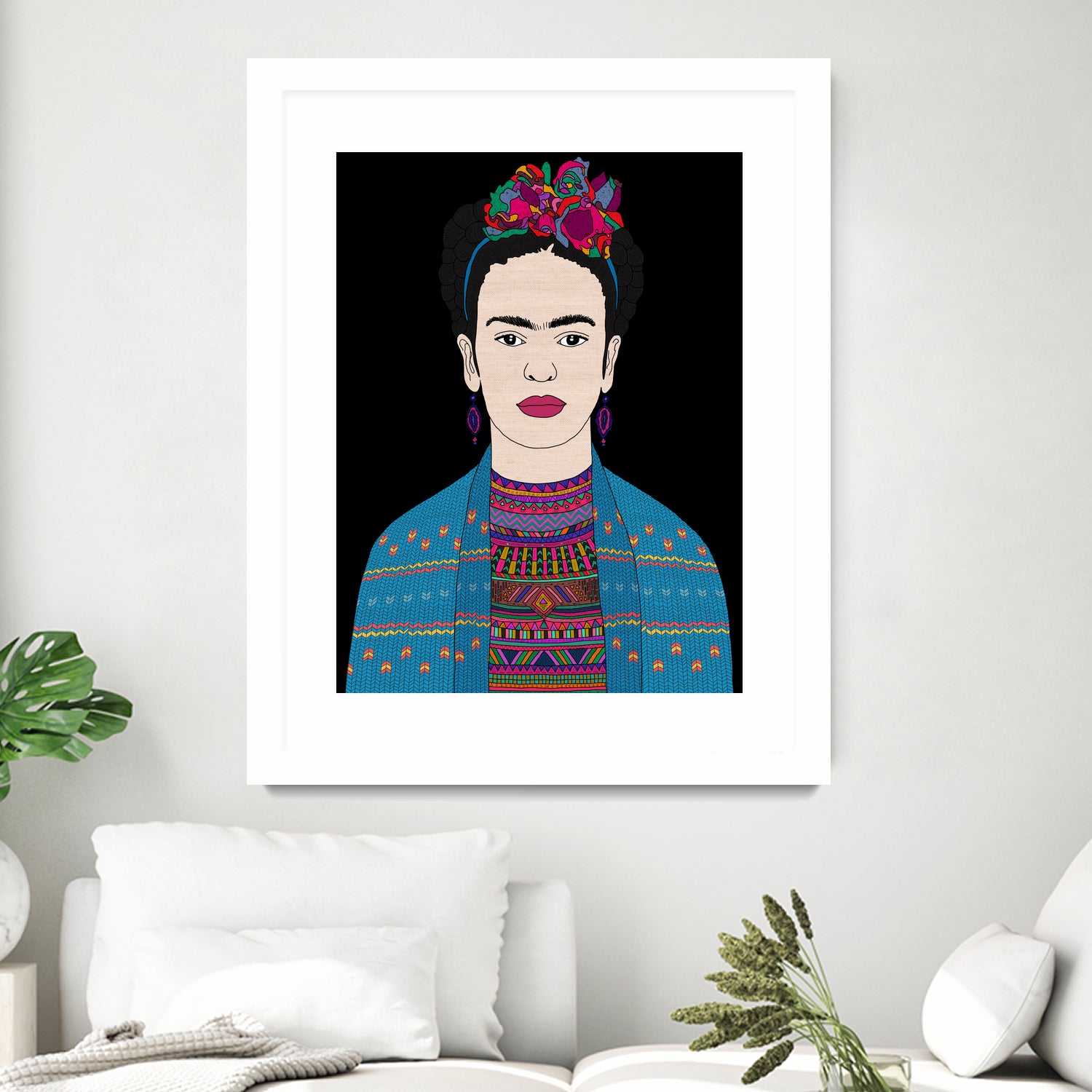 FRIDA KAHLO II by Bianca Green on GIANT ART - fuchsia digital drawing