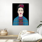 FRIDA KAHLO II by Bianca Green on GIANT ART - fuchsia digital drawing