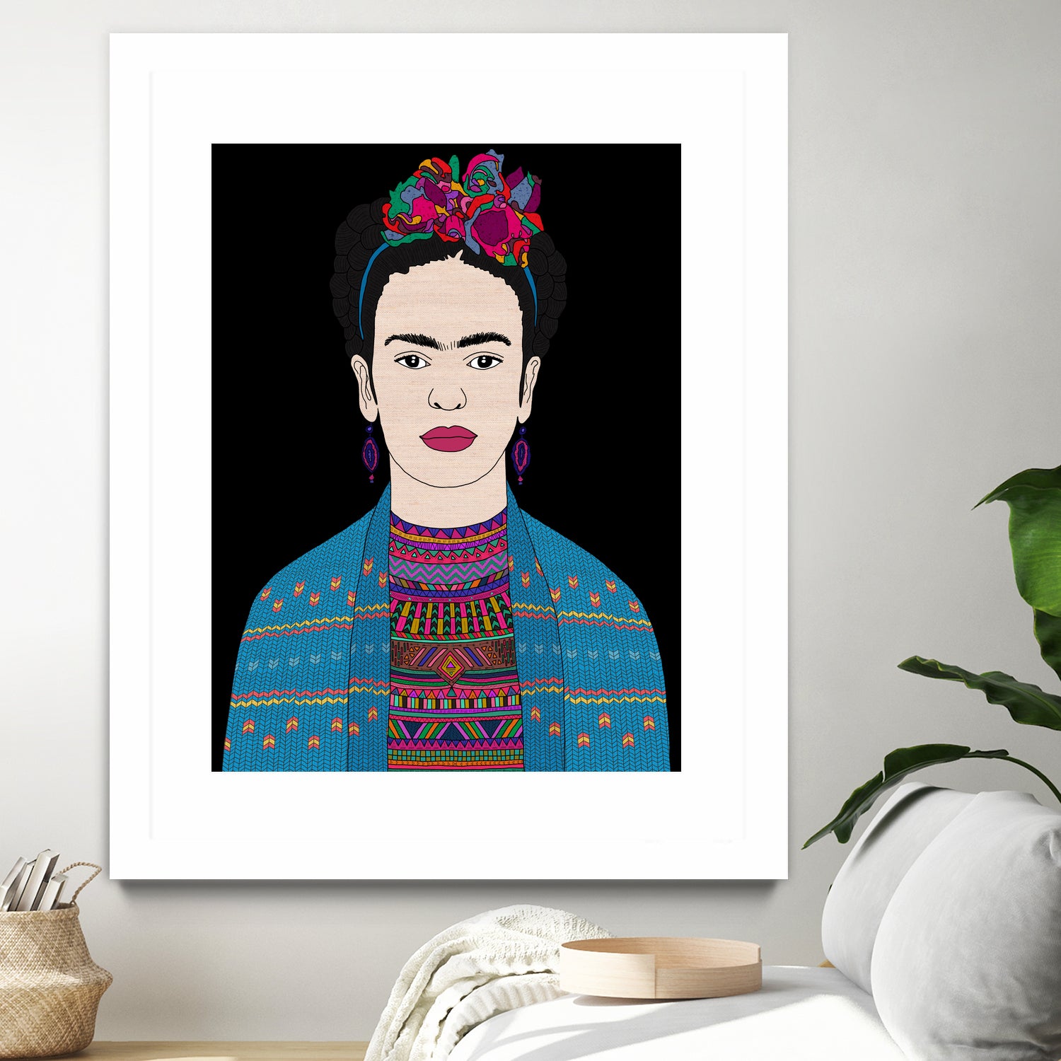 FRIDA KAHLO II by Bianca Green on GIANT ART - fuchsia digital drawing