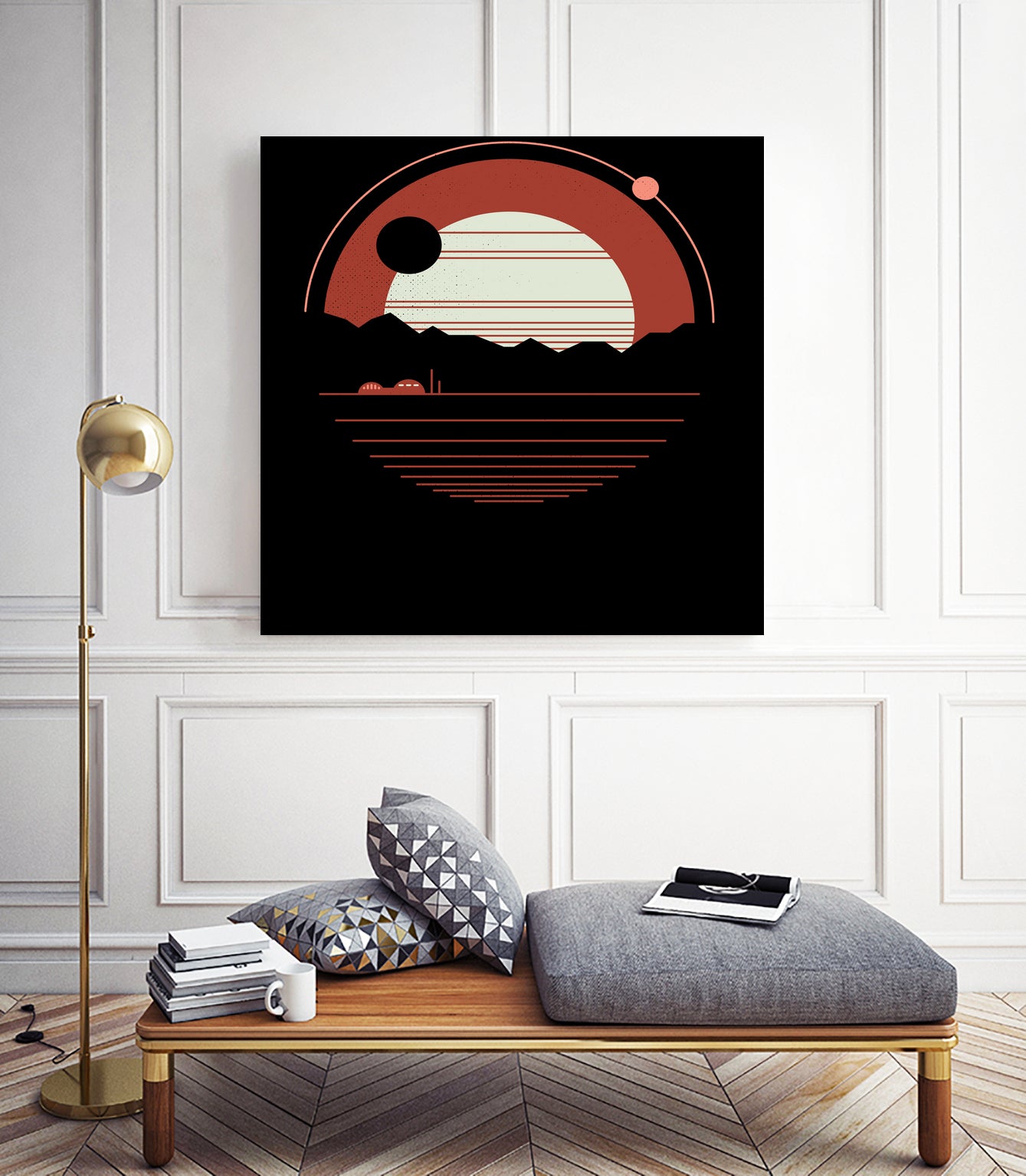 Solitude by Rick Crane on GIANT ART - red vector illustration