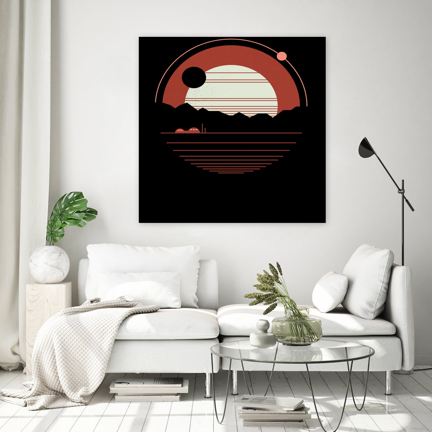 Solitude by Rick Crane on GIANT ART - red vector illustration