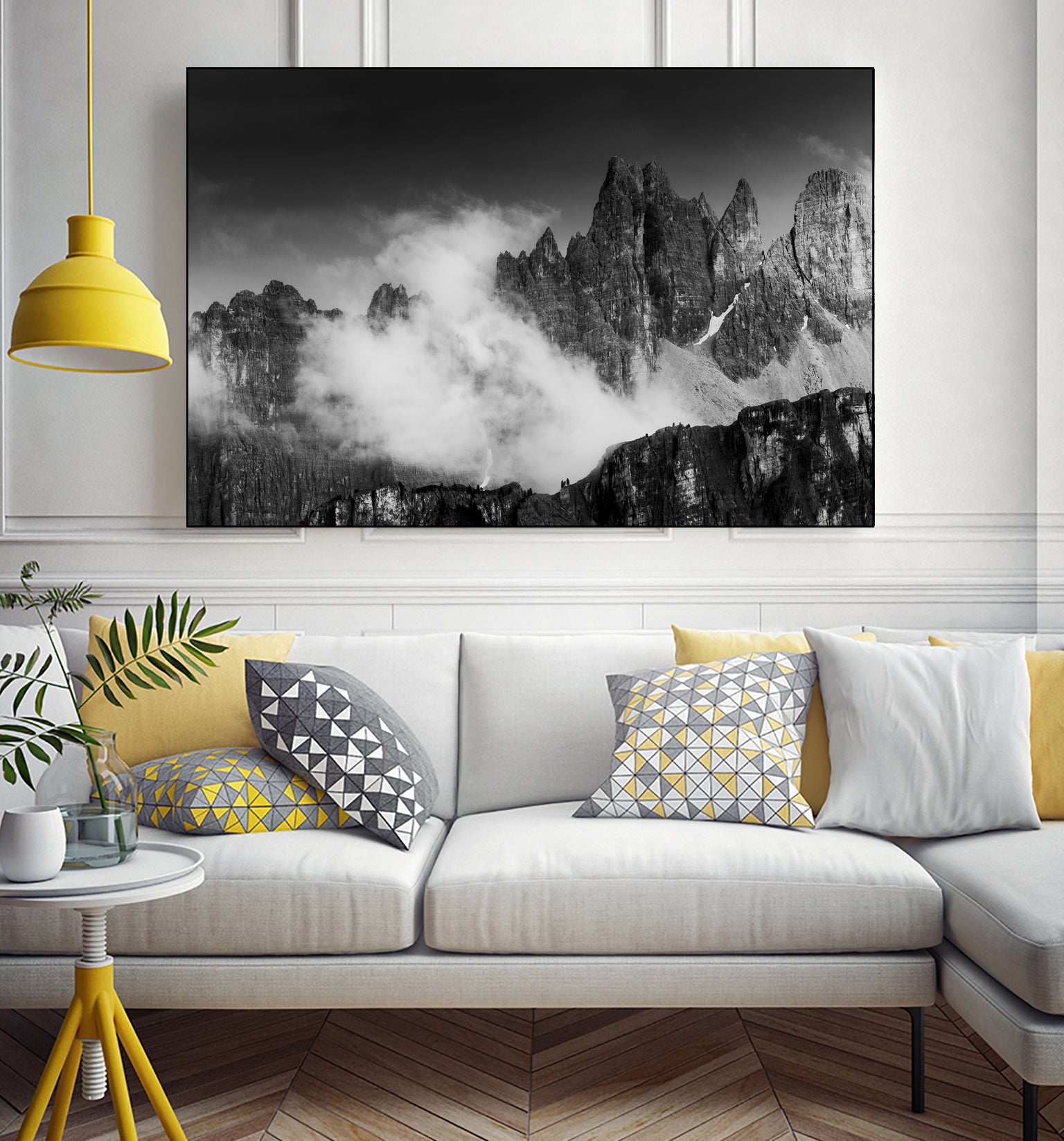 Rising Cloud in the Dolomites by Gabor Boszormenyi on GIANT ART - white photo illustration