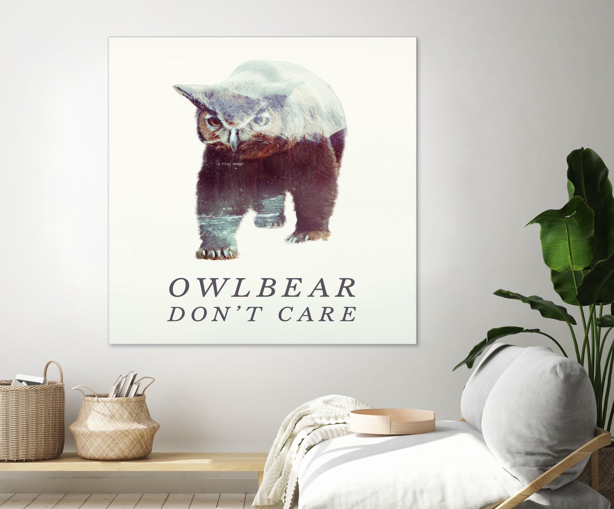 Owlbear Don't Care by Andy Wynn on GIANT ART - blue character design