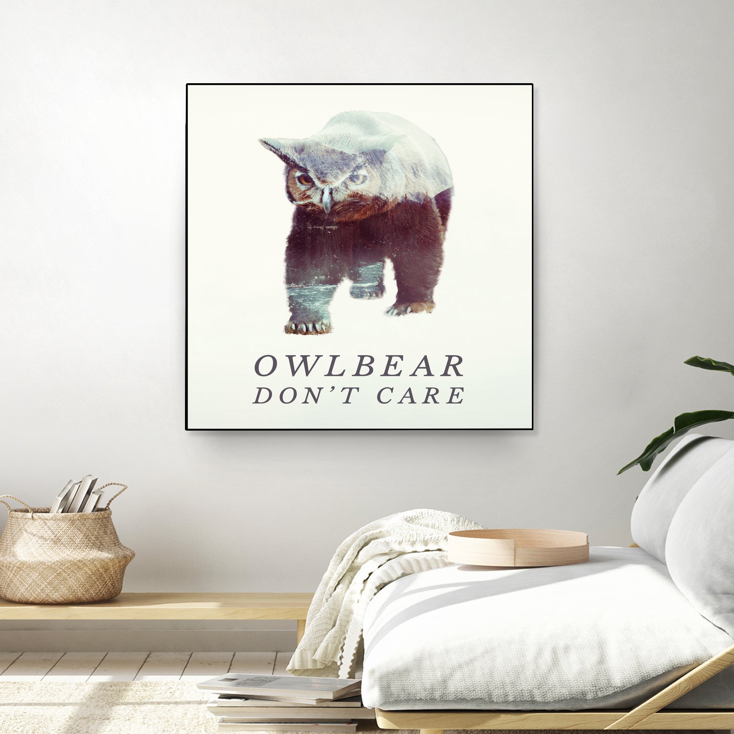 Owlbear Don't Care by Andy Wynn on GIANT ART - blue character design