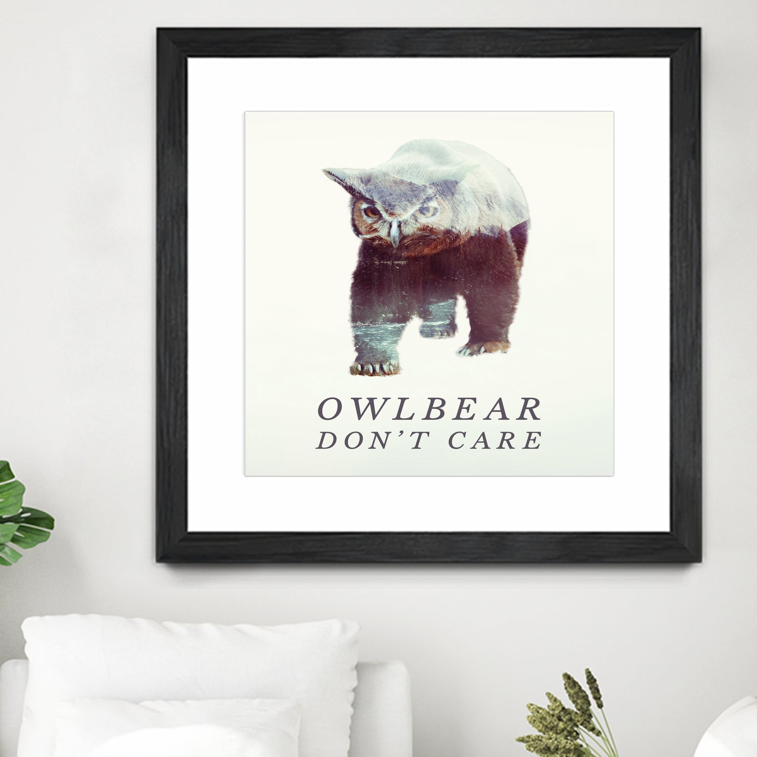 Owlbear Don't Care by Andy Wynn on GIANT ART - blue character design