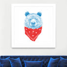 Wild bear (color version) by Solti Balázs on GIANT ART - pink digital drawing