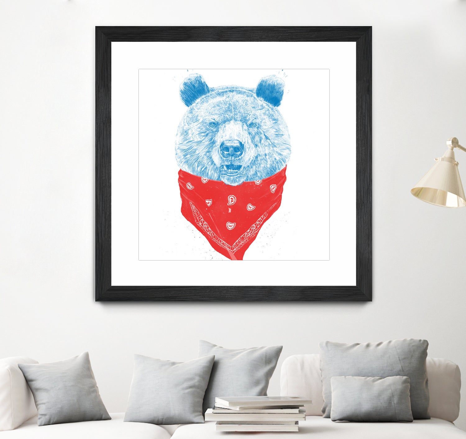 Wild bear (color version) by Solti Balázs on GIANT ART - pink digital drawing