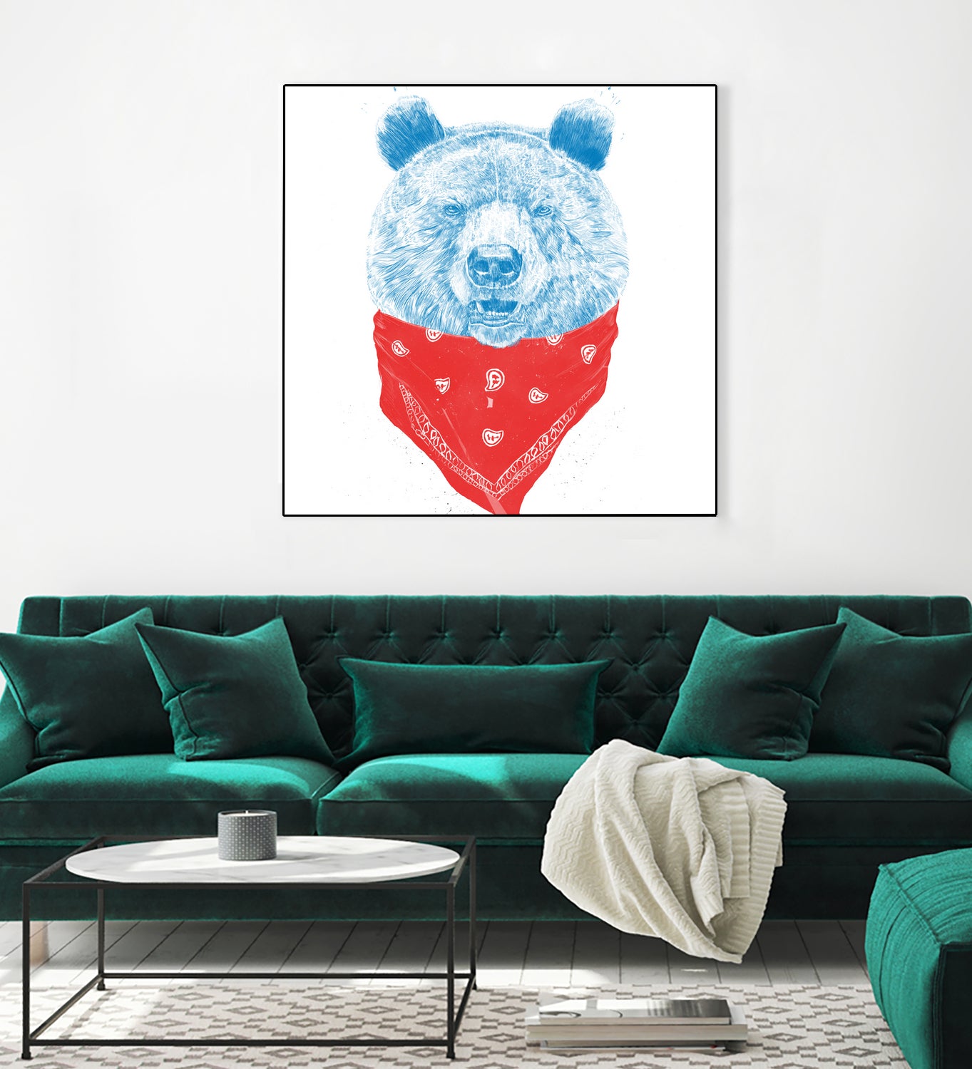 Wild bear (color version) by Solti Balázs on GIANT ART - pink digital drawing