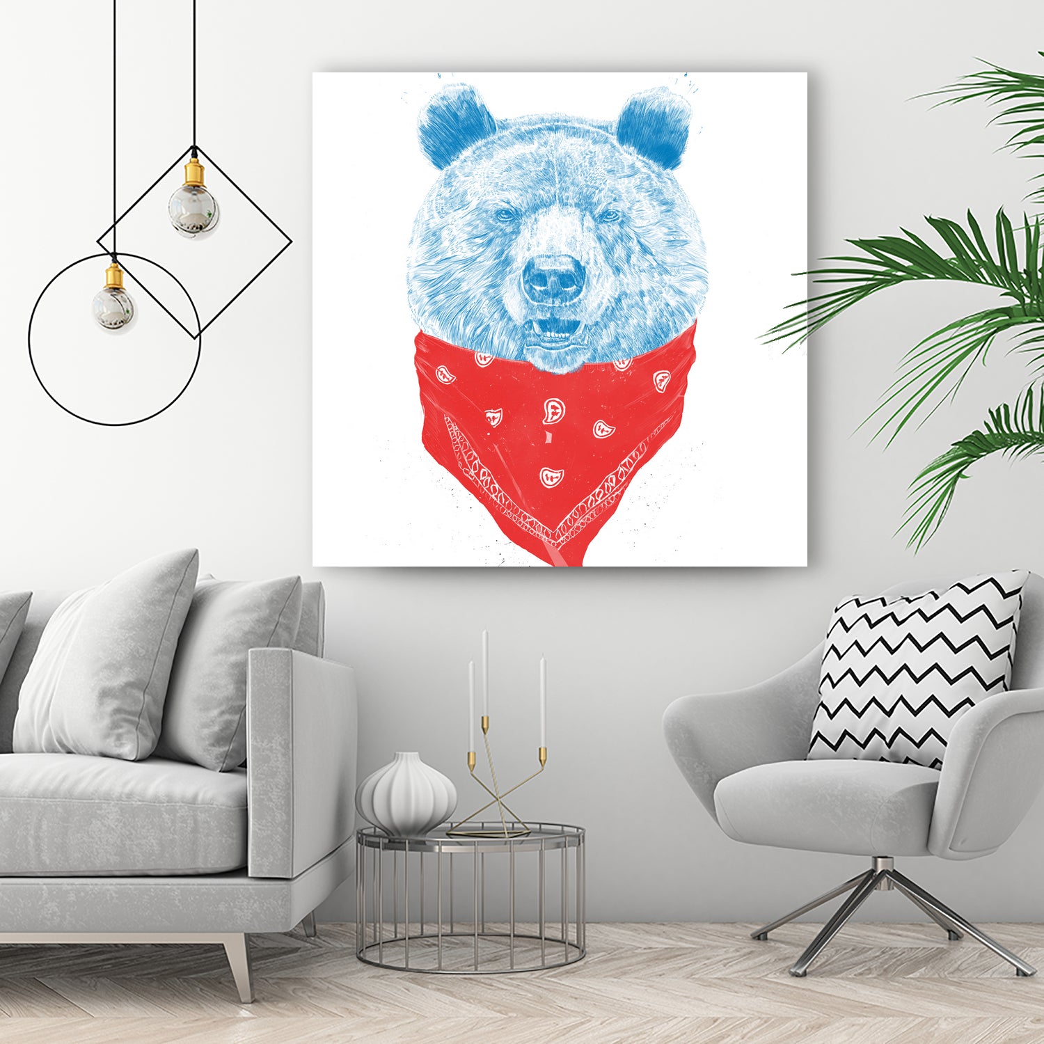 Wild bear (color version) by Solti Balázs on GIANT ART - pink digital drawing