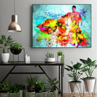 Superman Grunge by Daniel Janda on GIANT ART - orange digital painting