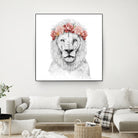 Festival lion by Solti Balázs on GIANT ART - white digital drawing