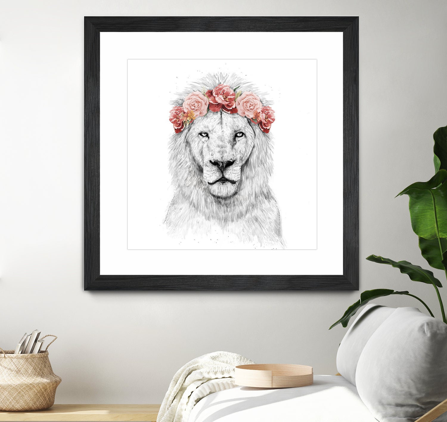 Festival lion by Solti Balázs on GIANT ART - white digital drawing