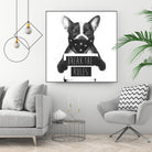 Rebel dog by Solti Balázs on GIANT ART - white digital drawing