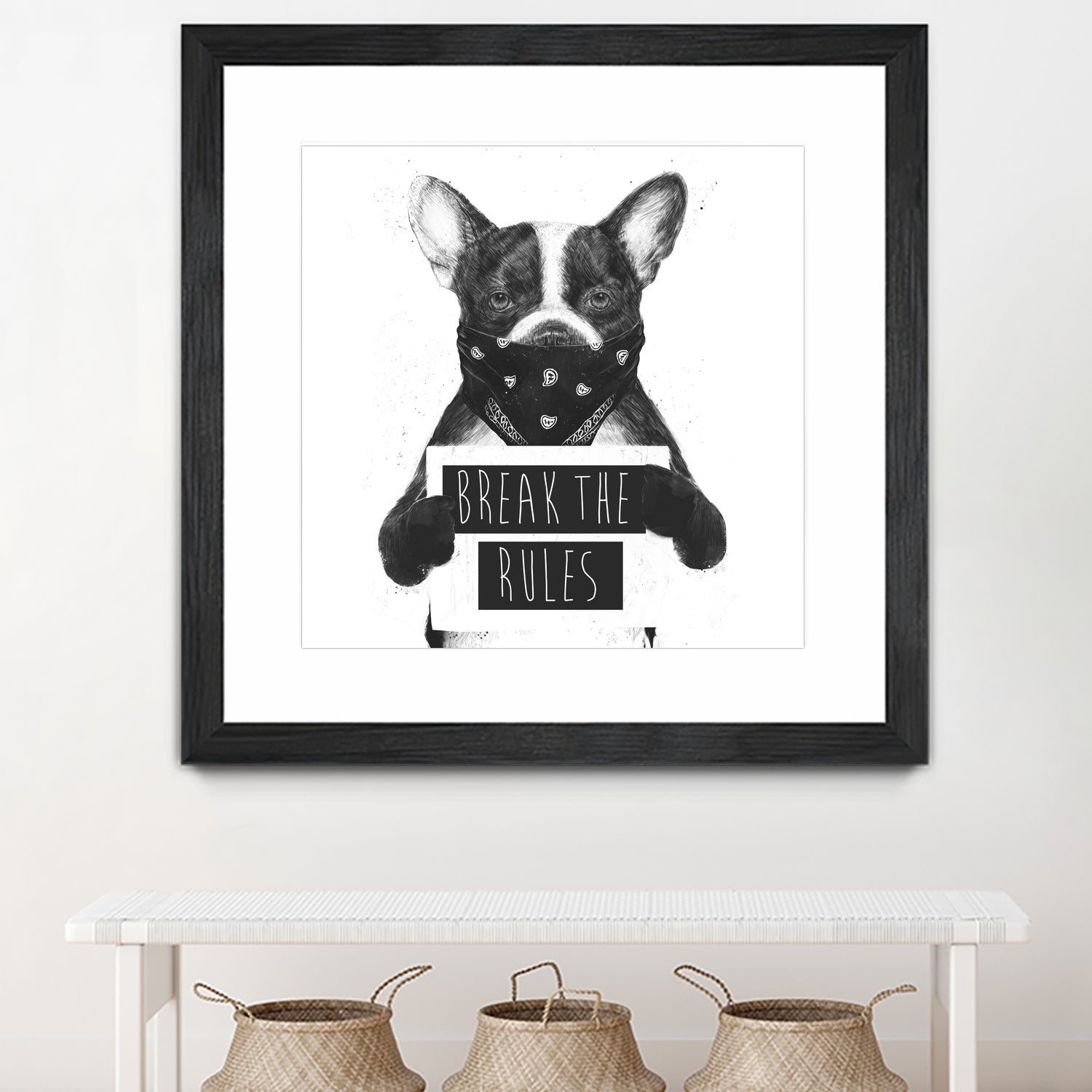 Rebel dog by Solti Balázs on GIANT ART - white digital drawing