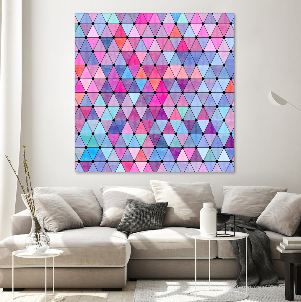 Lovely geometric #13 by Amir Faysal on GIANT ART - pink digital drawing