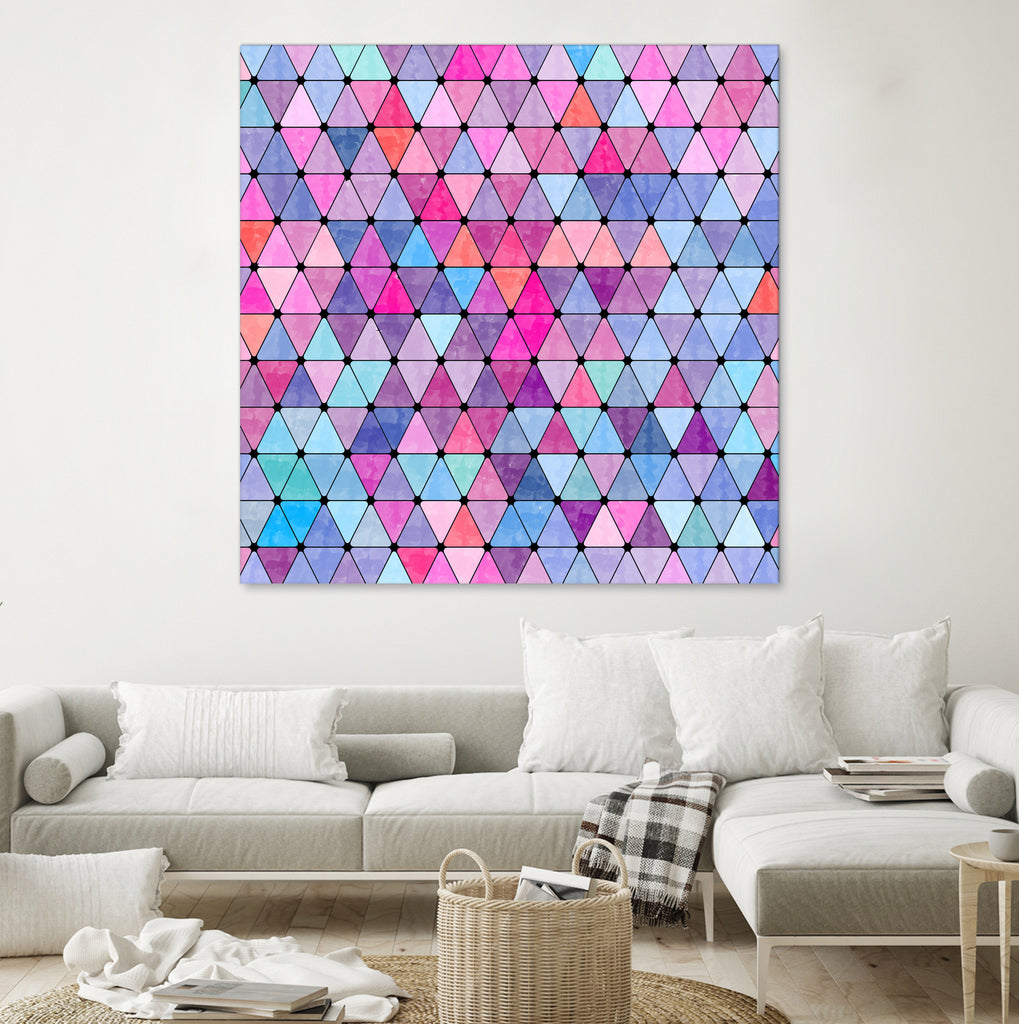 Lovely geometric #13 by Amir Faysal on GIANT ART - pink digital drawing