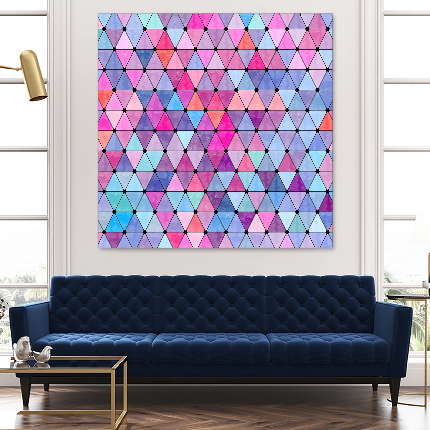 Lovely geometric #13 by Amir Faysal on GIANT ART - pink digital drawing