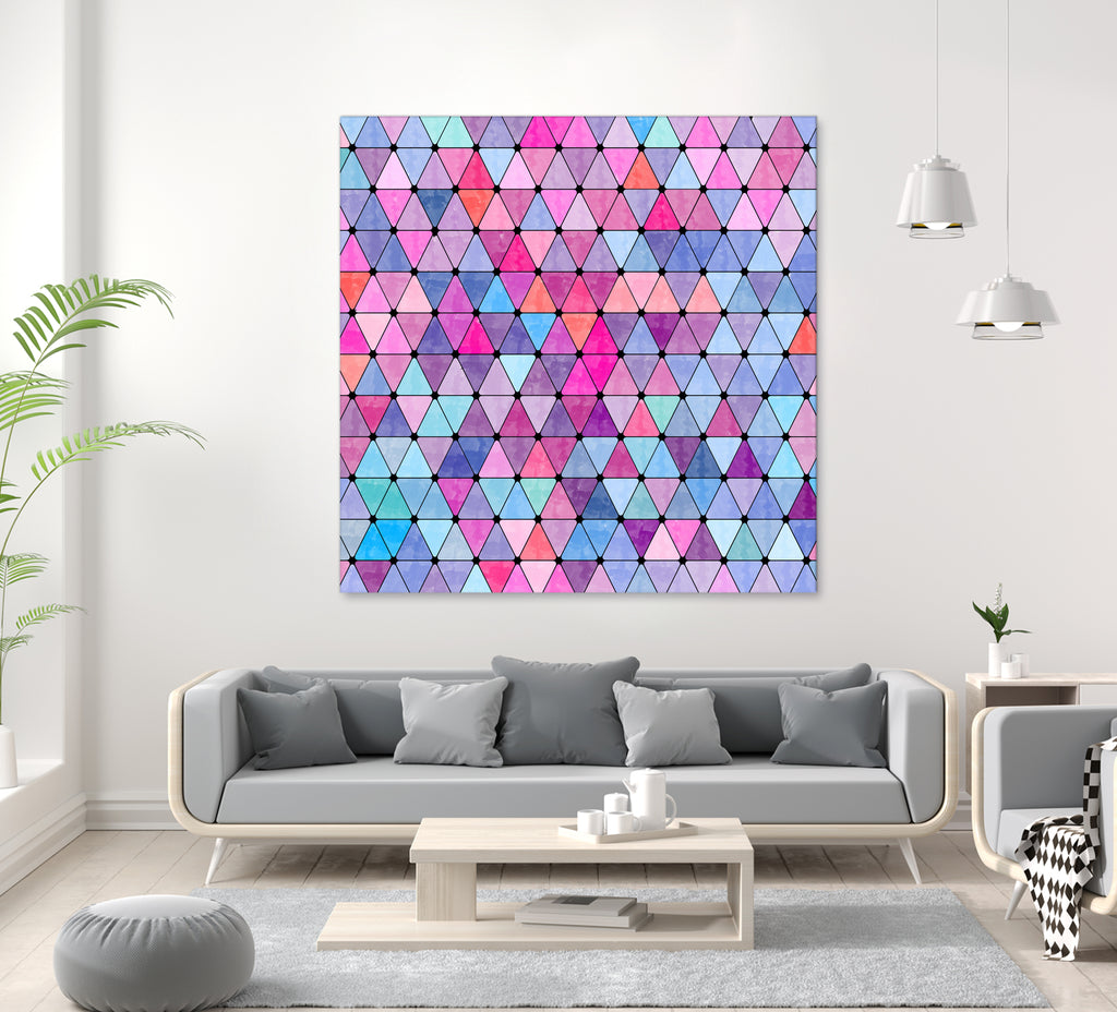 Lovely geometric #13 by Amir Faysal on GIANT ART - pink digital drawing