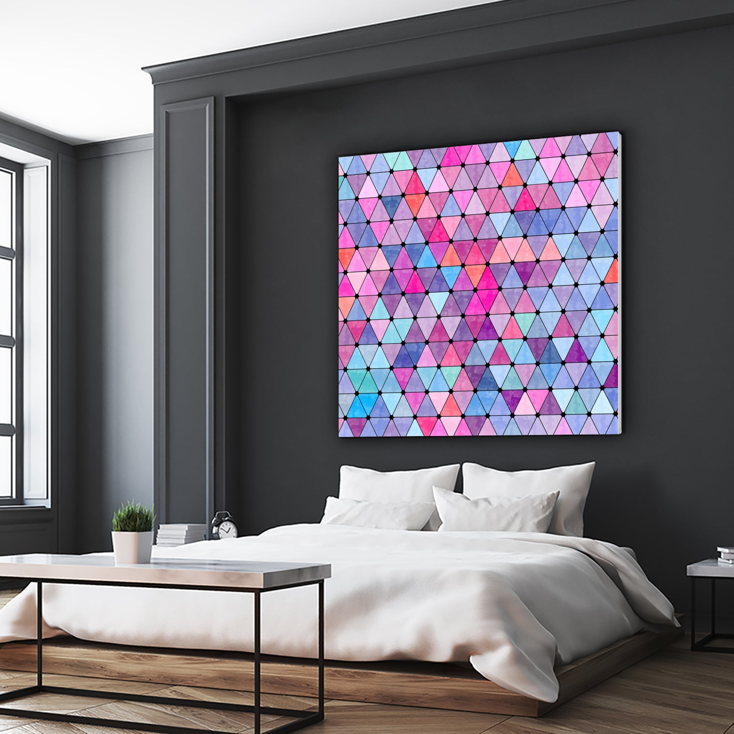 Lovely geometric #13 by Amir Faysal on GIANT ART - pink digital drawing