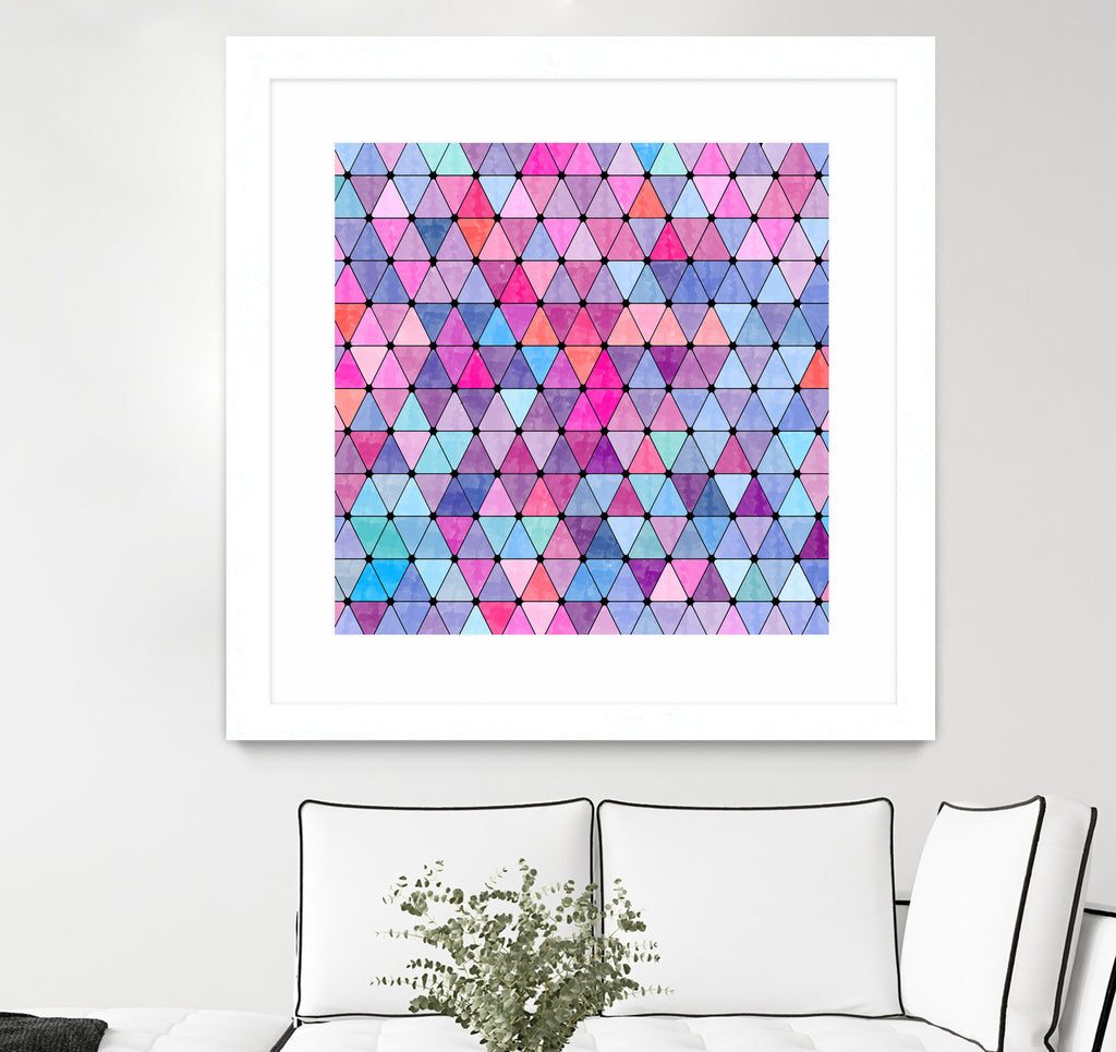 Lovely geometric #13 by Amir Faysal on GIANT ART - pink digital drawing