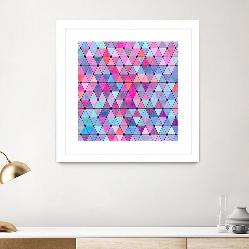 Lovely geometric #13 by Amir Faysal on GIANT ART - pink digital drawing