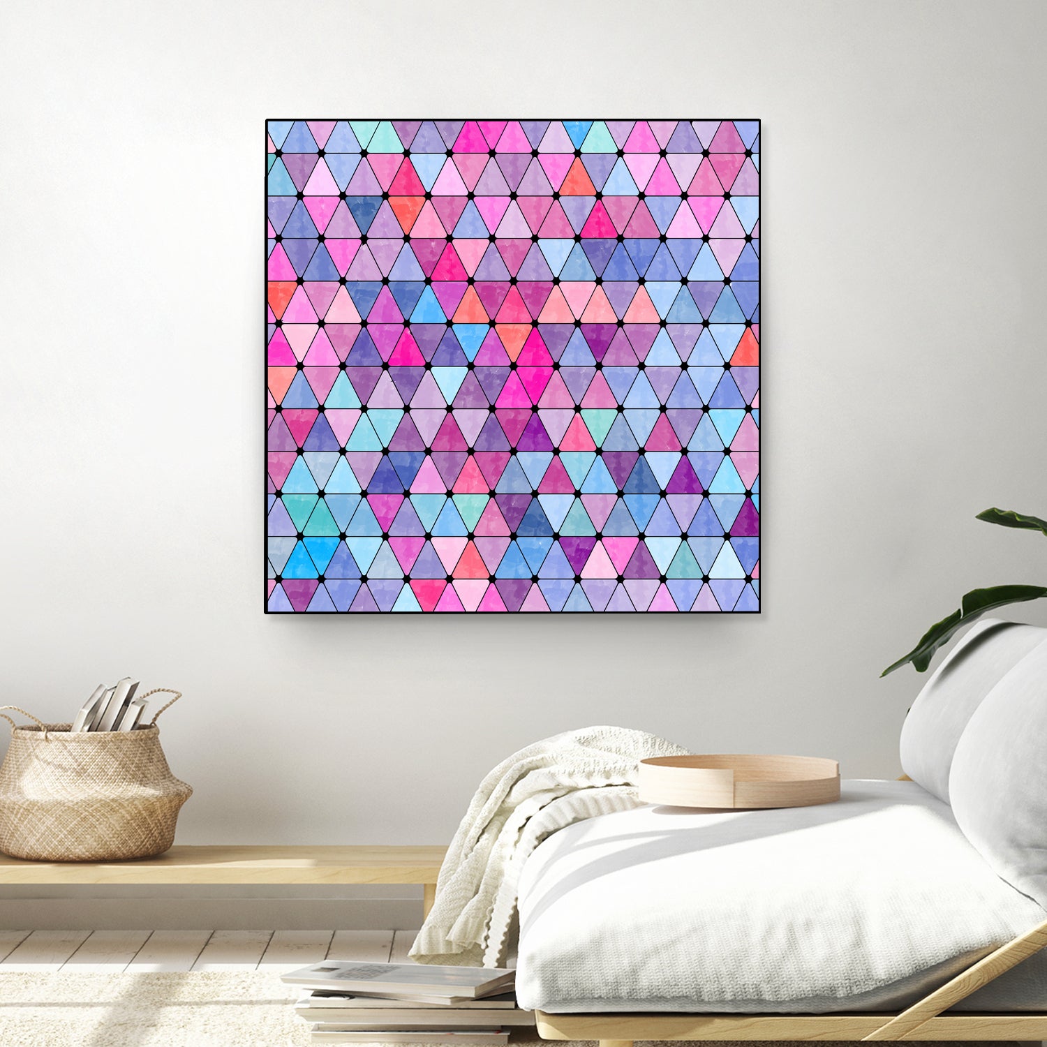 Lovely geometric #13 by Amir Faysal on GIANT ART - pink digital drawing