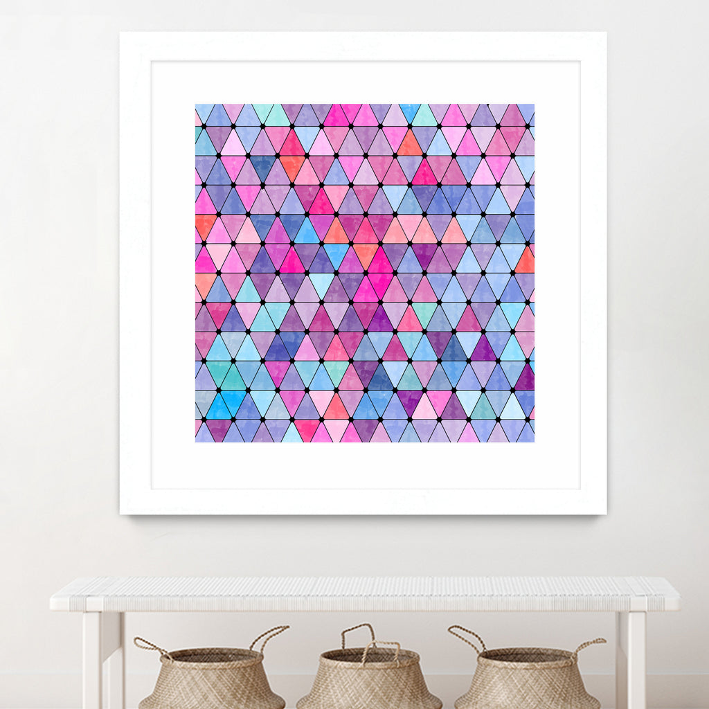 Lovely geometric #13 by Amir Faysal on GIANT ART - pink digital drawing