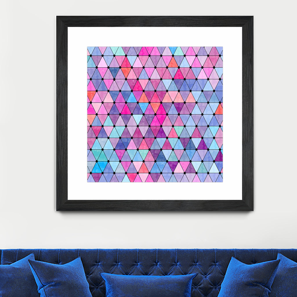 Lovely geometric #13 by Amir Faysal on GIANT ART - pink digital drawing