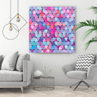 Lovely geometric #13 by Amir Faysal on GIANT ART - pink digital drawing