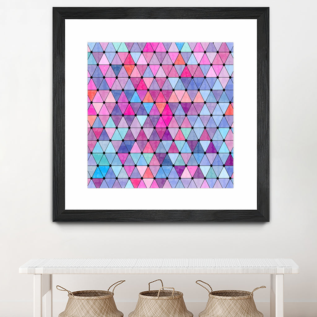 Lovely geometric #13 by Amir Faysal on GIANT ART - pink digital drawing