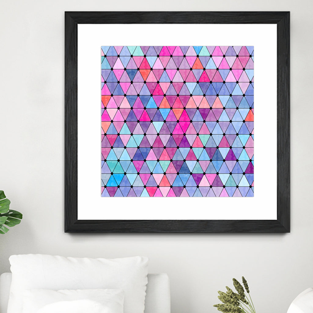 Lovely geometric #13 by Amir Faysal on GIANT ART - pink digital drawing