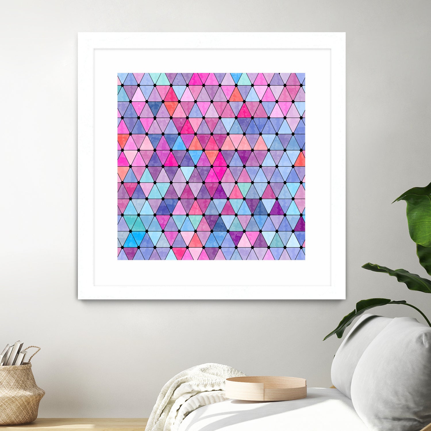 Lovely geometric #13 by Amir Faysal on GIANT ART - pink digital drawing