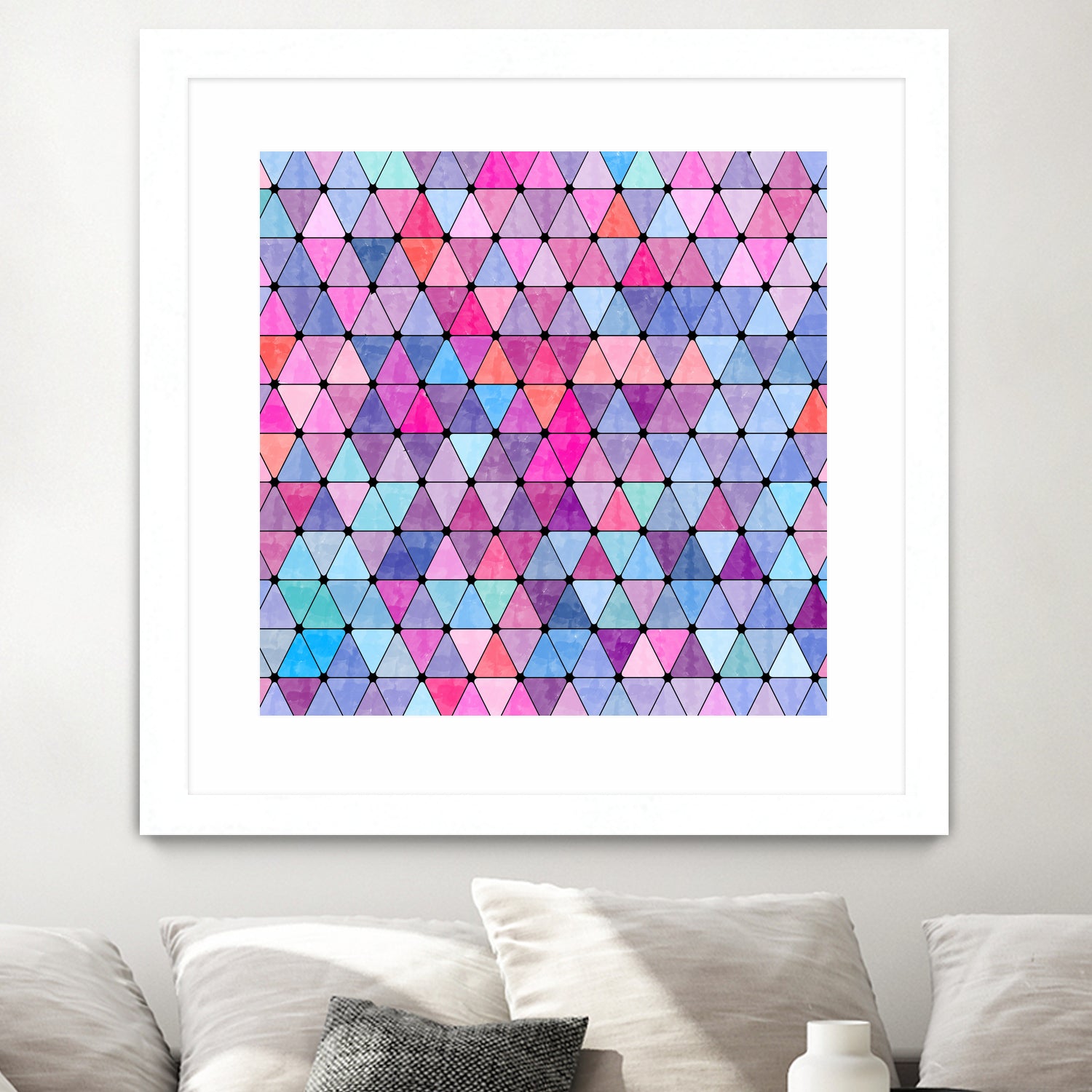 Lovely geometric #13 by Amir Faysal on GIANT ART - pink digital drawing