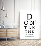 Don't Let Me Down The Beatles by Rafael Gomes on GIANT ART - white typography