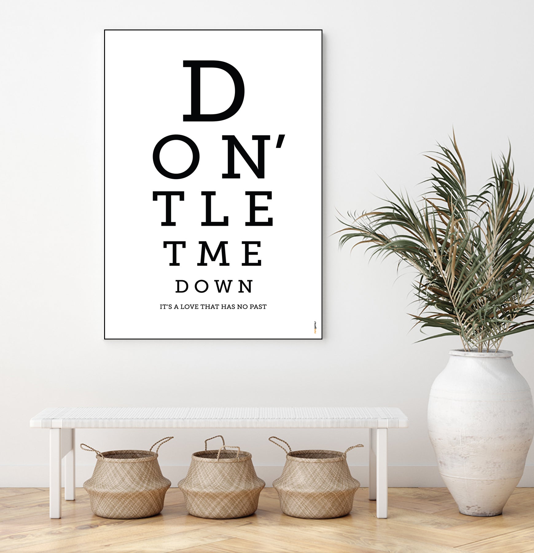 Don't Let Me Down The Beatles by Rafael Gomes on GIANT ART - white typography