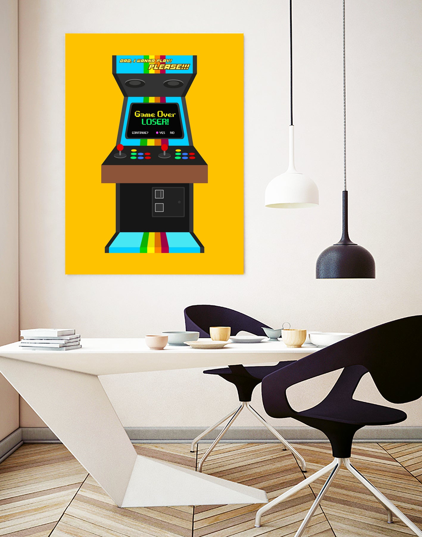 Fliperama by Rafael Gomes on GIANT ART - yellow digital drawing