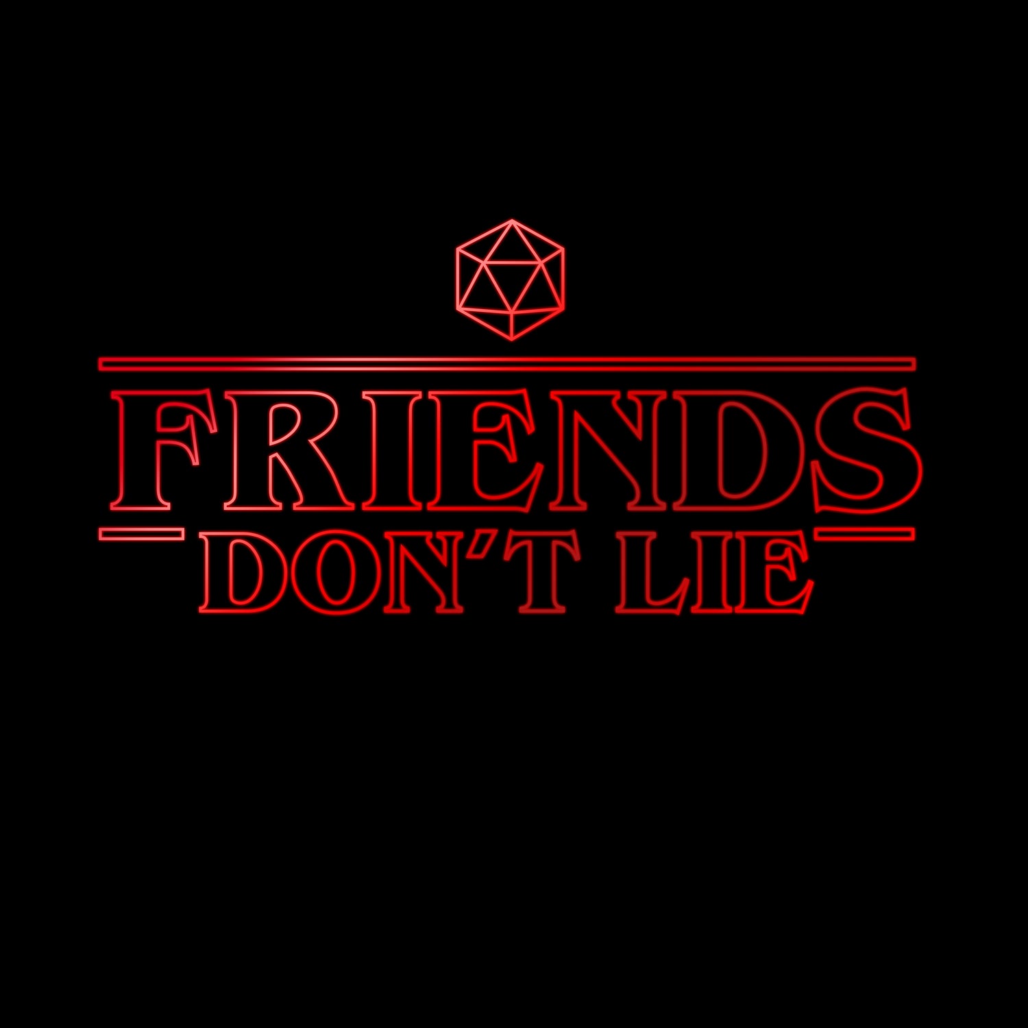 Friends Don't Lie by Rafael Gomes on GIANT ART - black digital drawing