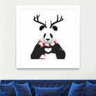 Xmas panda by Solti Balázs on GIANT ART - white digital drawing