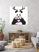 Xmas panda by Solti Balázs on GIANT ART - white digital drawing