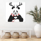 Xmas panda by Solti Balázs on GIANT ART - white digital drawing